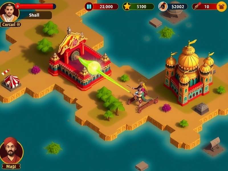 Maharaja Dominator gameplay screenshot showing empire building